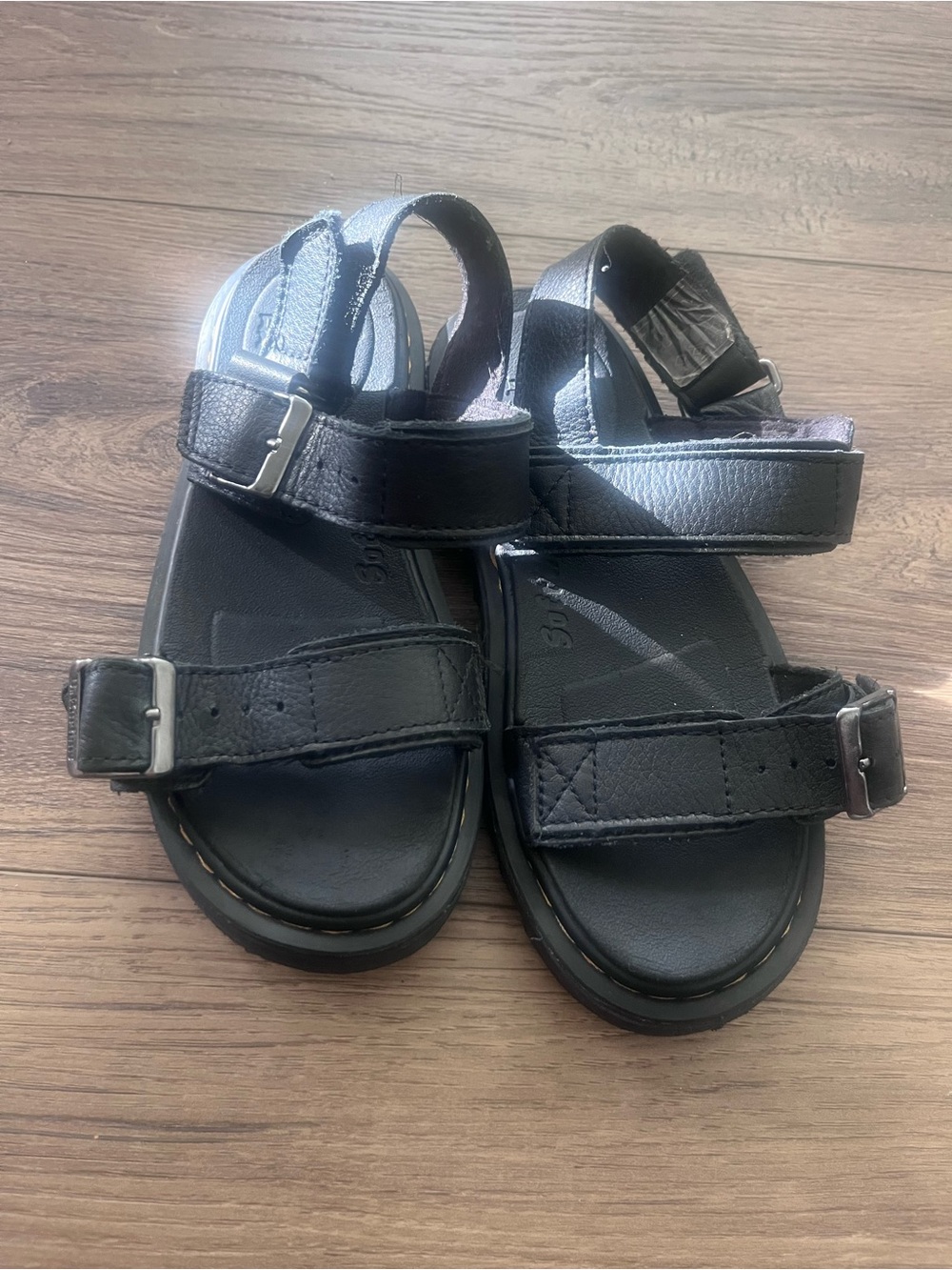 Dr. marten Kids Black Adjustable Buckle Sandals